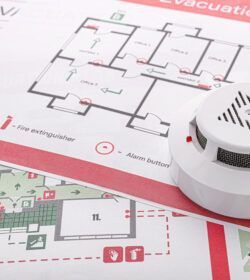 Smoke,Detectors,On,Evacuation,Plans