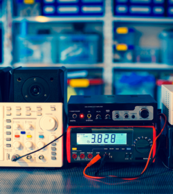 Messgeräte im physikalischen Labor (C) Shutterstock, luschenF