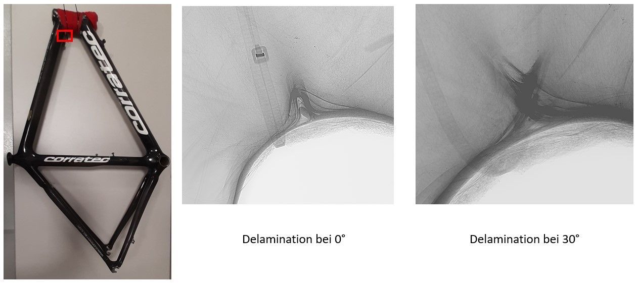 TÜV AUSTRIA - Industrielle Computertomographie: CFK-Fahrräder Prüfung Wir bieten hochpräzise Röntgenprüfungen für CFK-Fahrräder mittels industrieller Computertomographie (CT) an. Diese Technologie ermöglicht eine detaillierte Analyse der inneren Struktur ohne Beschädigung des Materials. Erkennen Sie Mikrorisse und Defekte frühzeitig und sichern Sie die Qualität und Sicherheit Ihrer Fahrräder. Vertrauen Sie auf unsere Expertise für eine zuverlässige Prüfung Ihrer Carbonfaser Komponenten.